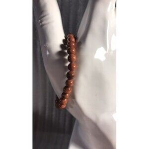 Gold Sandstone Stretch Bracelet